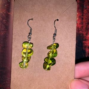 Green earring